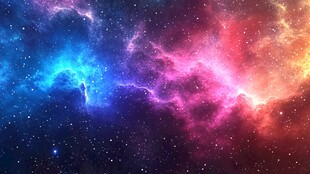 梦幻绚丽的宇宙星云图景