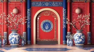 中式古典庭院雅致景致