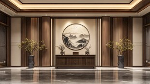 中式典雅大厅室内装饰图