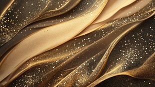 金色流动纹理闪耀背景
