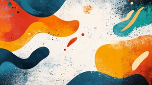 多彩抽象流体艺术图案