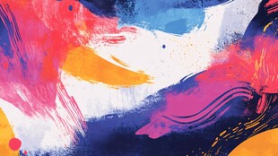 抽象多彩艺术笔触背景图