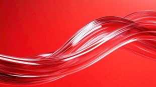 红色动感流线背景图