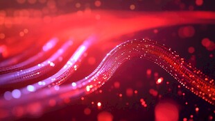 梦幻炫彩流动光线背景图