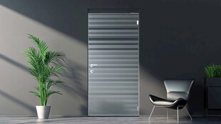 现代简约风格金属质感房门