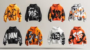 潮流连帽卫衣展示