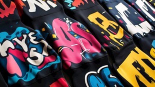 多彩涂鸦风潮流服饰