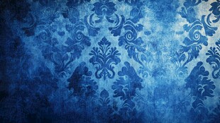 蓝色复古花纹背景图案