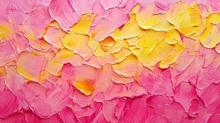 粉色黄色油画笔触纹理