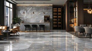 现代轻奢风豪华客厅空间