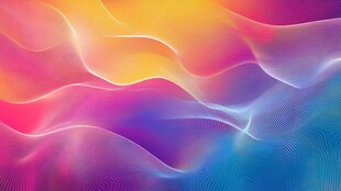 梦幻渐变波浪抽象背景图