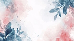 水彩花卉背景图