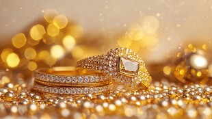 璀璨金钻婚戒闪耀瞬间