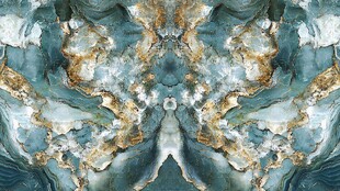 梦幻蓝金大理石纹理图案