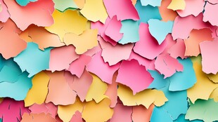 多彩碎纸片创意背景图案