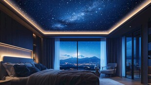 梦幻星空卧室 尽享浪漫视野