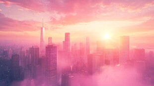 梦幻都市日出美景