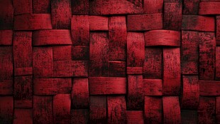 红色编织纹理背景图