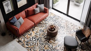 现代客厅沙发地毯装饰美