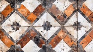 复古几何花纹拼贴瓷砖