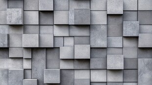 灰色立体方块墙面纹理