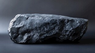 灰色嶙峋巨石特写