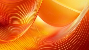 橙色流动线条抽象背景图