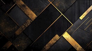 黑金几何拼接炫酷背景图