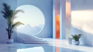 梦幻室内空间与自然景致