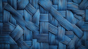 蓝色编织纹理图案