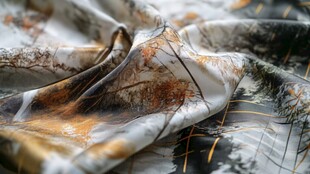 迷彩印花布料纹理特写