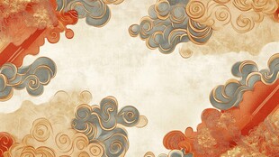 古典云纹中式背景图案