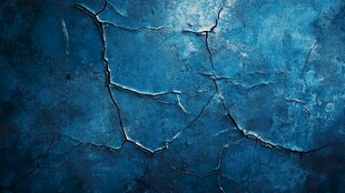 蓝色裂纹墙面纹理背景