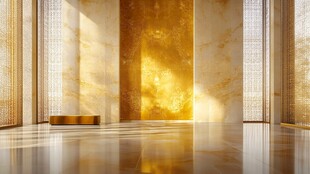 奢华金色大厅室内空间