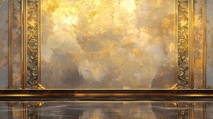 奢华金色艺术背景空间