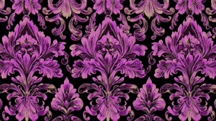 紫色华丽锦缎花纹图案