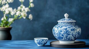 青花茶器 古韵雅致之美