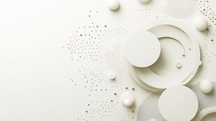 简约白色几何元素背景图
