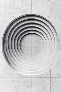 混凝土环形纹理特写