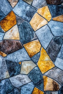 彩色不规则拼接石纹图案