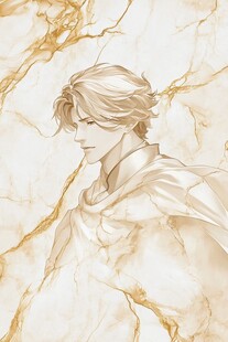 大理石背景的优雅男性形象