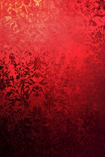 红色复古花纹背景图案