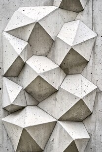 几何水泥墙面纹理艺术