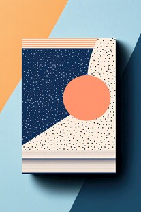 几何图案装饰的创意书籍