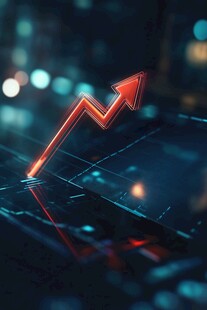 科技感上升箭头动态画面