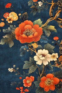 中式古典花卉精美图案