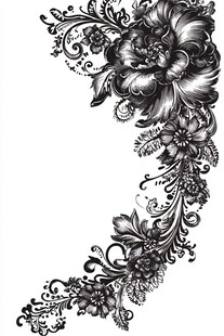 复古花卉装饰图案