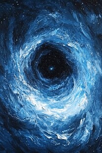 梦幻蓝色宇宙漩涡景观