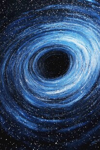 梦幻蓝色宇宙漩涡景象