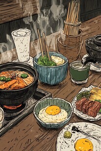 日式美食盛宴摆上餐桌
